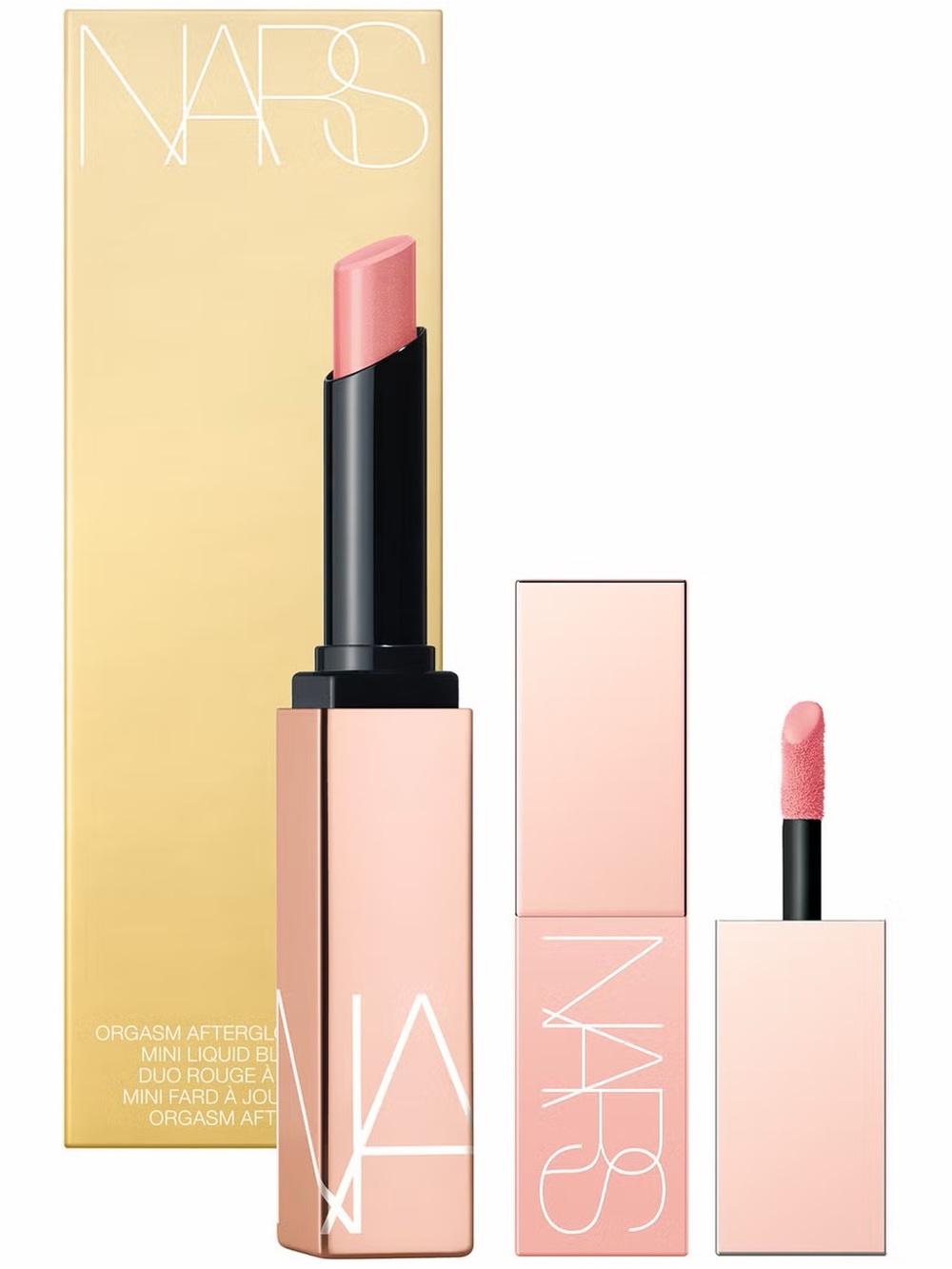 NWT NARS Orgasm Afterglow Lipstick & Mini Liquid Blush Duo